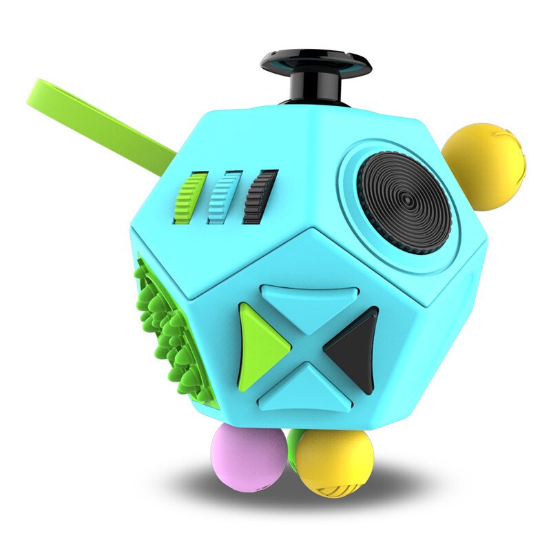 12-Sided EDC Hand Fidget Stress Relief Toy for Autism ADHD Anxiety