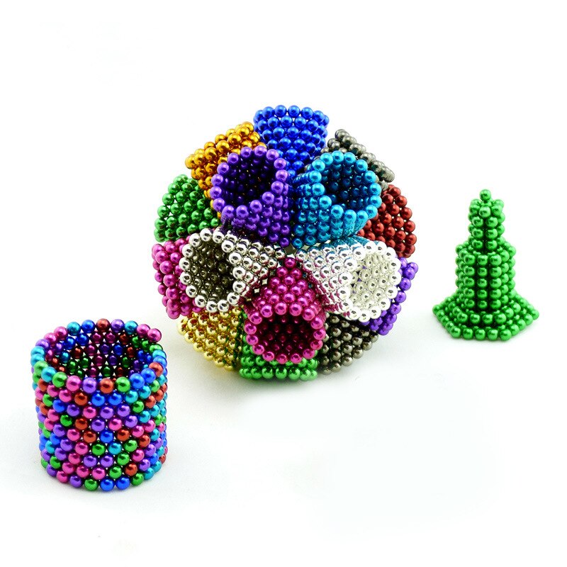 5mm Neodymium Magnet Balls - 216Pcs Colorful Creative Stress Relief Toys