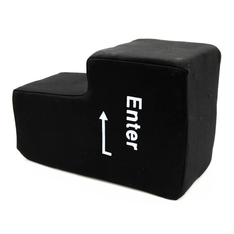 Jumbo USB Big Enter Key Pillow - Fun Stress Relief Gadget for Your Desk