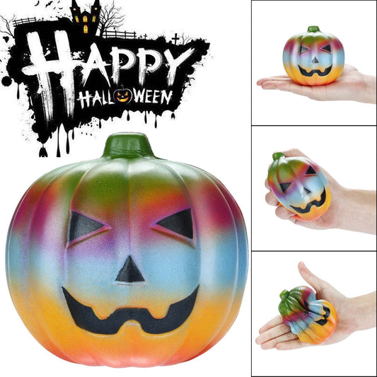 Rainbow Pumpkin Slow Rising Scented Stress Relief Toy - Perfect for Halloween