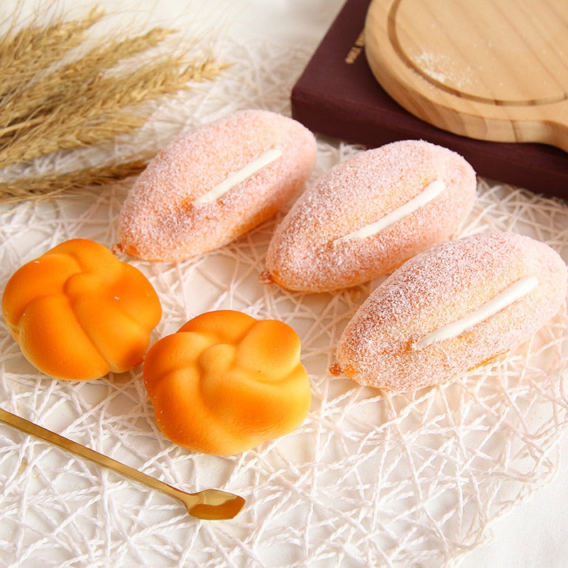 🥖 Squishy Food Simulation Bread, Toast, and Donuts - Stress Relief Toys 🥐