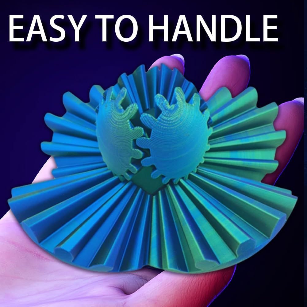 3D Printed Gear Ball Rotating Toy - Perfect Fidget and Stress Relief Desktop Decor