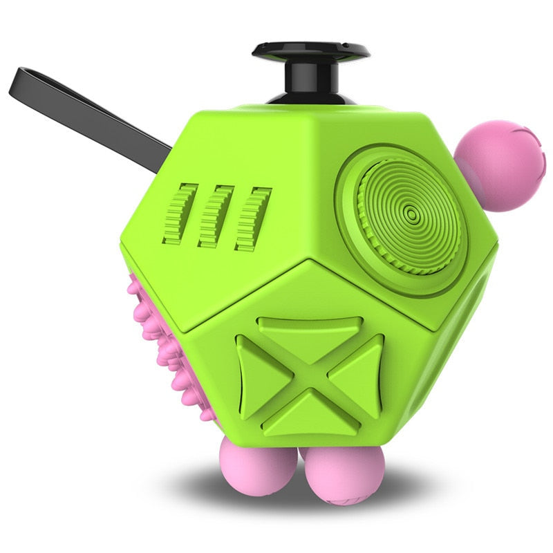 12-Sided EDC Hand Fidget Stress Relief Toy for Autism ADHD Anxiety