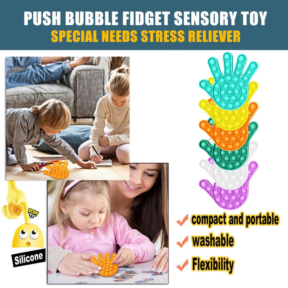 Push Pops Bubble Sensory Toy - Fidget Stress Reliever for Adults and Kids