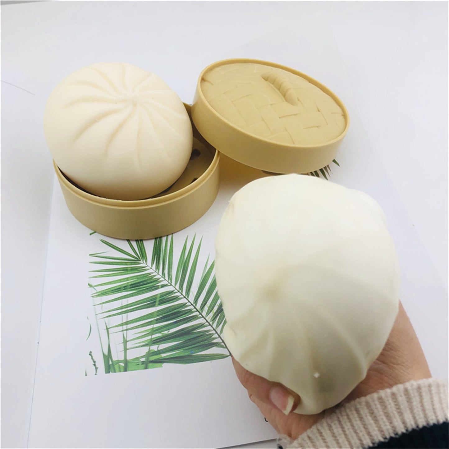 Stress Relief Toy Decompression Sensory Fidget Toy Set - Unzip Toy & Steamed Stuffed Bun