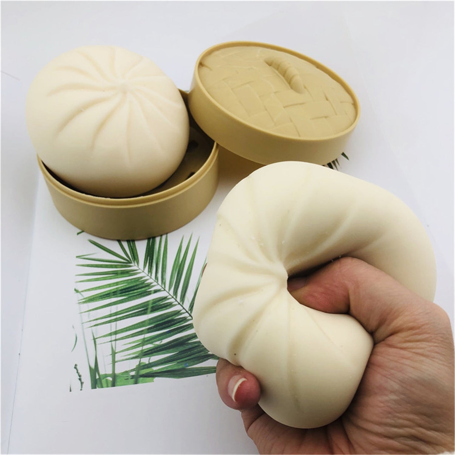 Stress Relief Toy Decompression Sensory Fidget Toy Set - Unzip Toy & Steamed Stuffed Bun