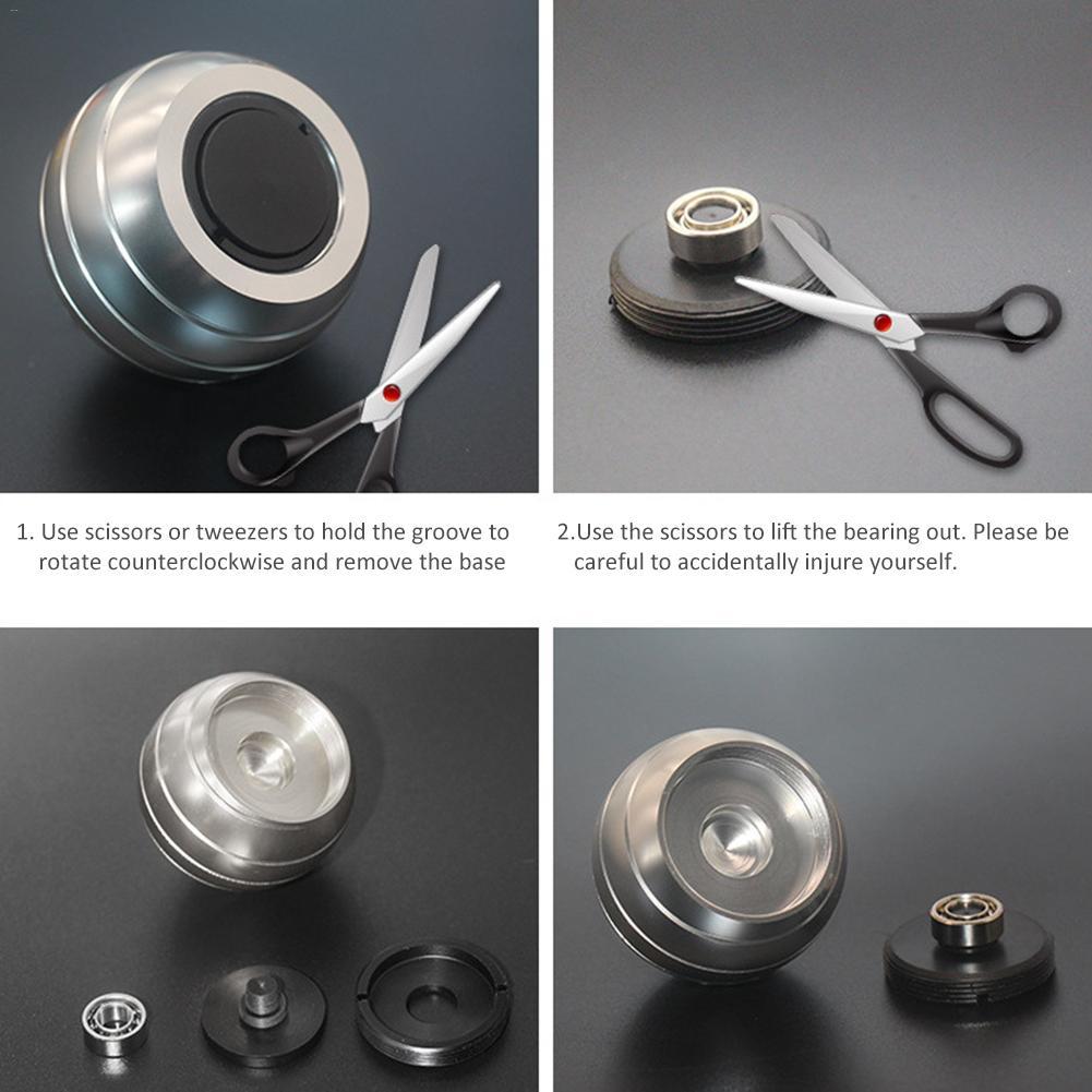 Desktop Decompression Rotating Spherical Gyroscope - Fidget Toy for Stress Relief