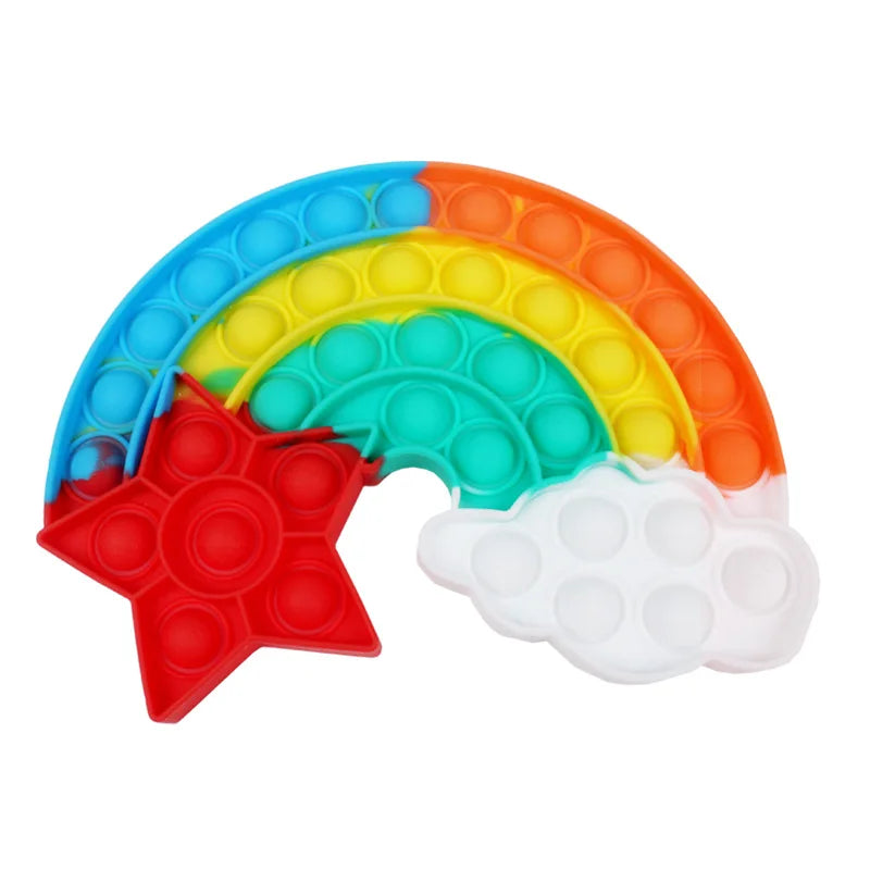 Sensory Toys Rainbow Dinosaur Fidget Toys - Stress Reliever for Kids