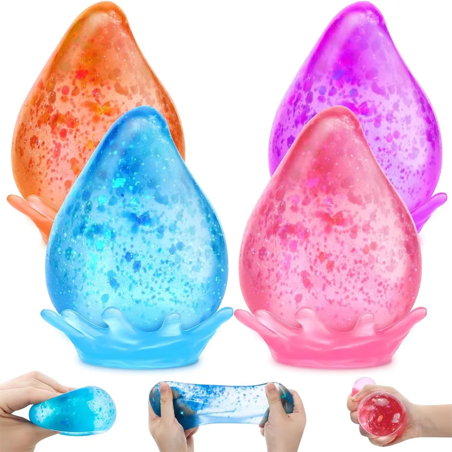 Ice Squishy Drop Malt Sugar Balls Fidget Stress Toy