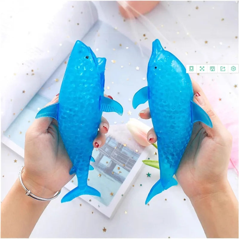 Squishy Shark & Dolphin Stress Balls - Fun Fidget & Anxiety Relief Toys