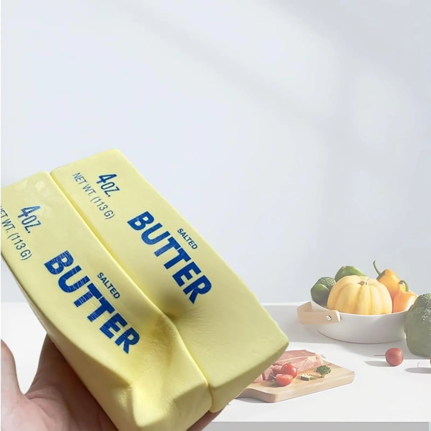 🧈 Butter Stick Pinching Decompression Toys - Silicone Squeeze Stress Relief Toy
