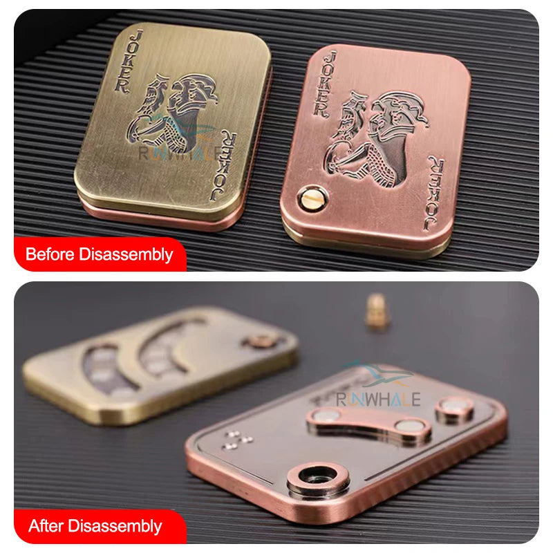 EDC Push Slider Metal Fidget Toy - Stress Relief and Anxiety Relief for Adults
