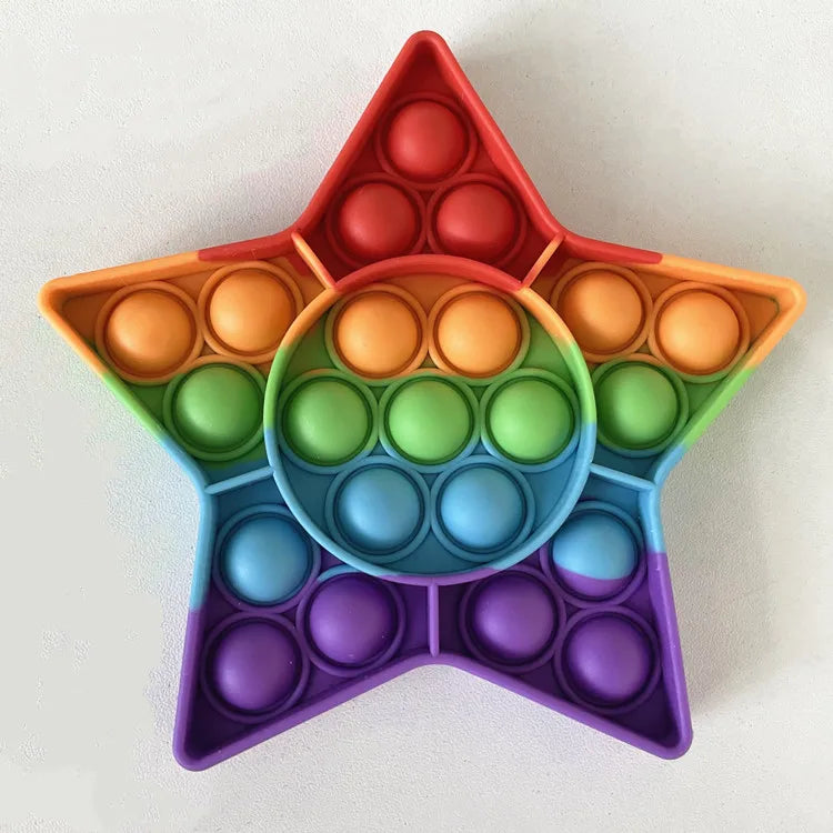Sensory Toys Rainbow Dinosaur Fidget Toys - Stress Reliever for Kids