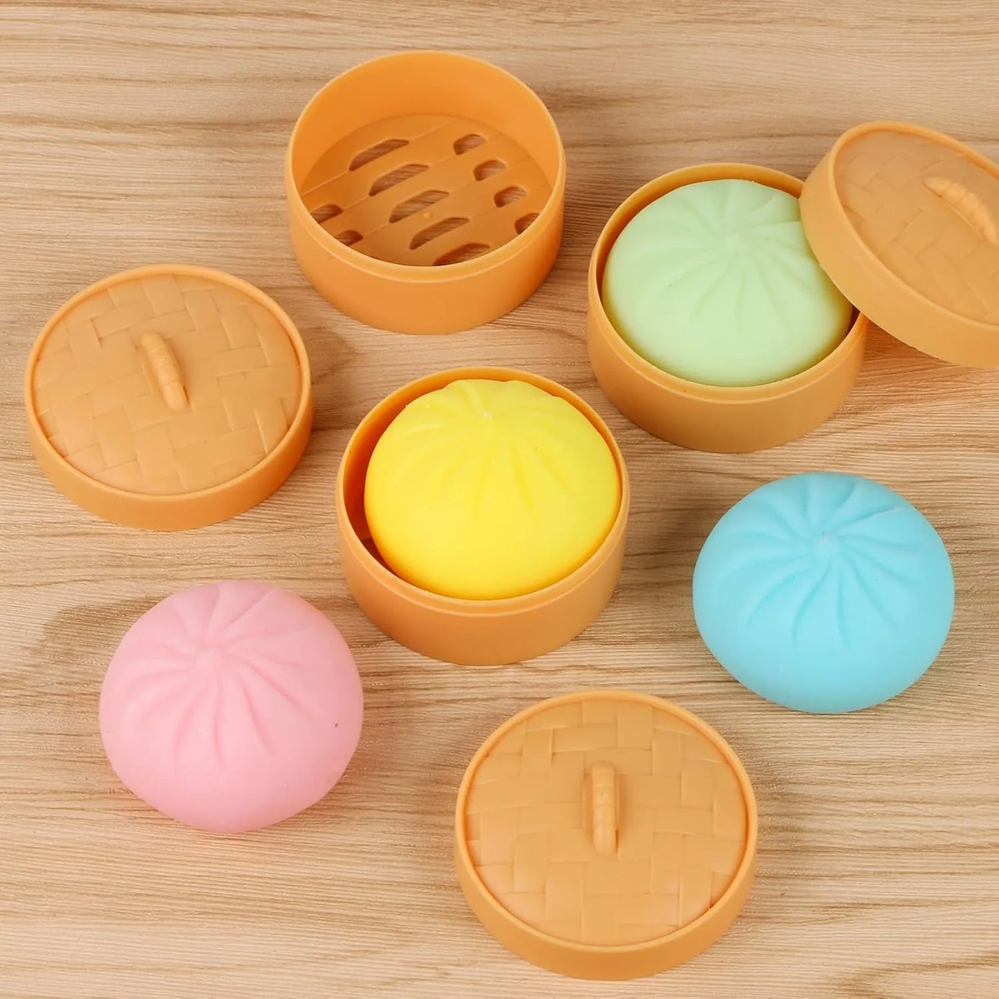 Colorful Dumpling Squishy Stress Balls