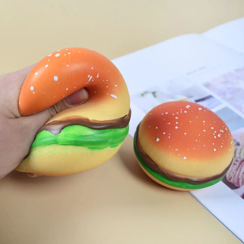 Squishy Hamburger Stress Ball - Autism Sensory Toy for Stress & Anxiety Relief