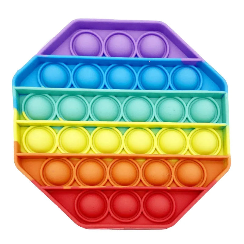 Sensory Toys Rainbow Dinosaur Fidget Toys - Stress Reliever for Kids