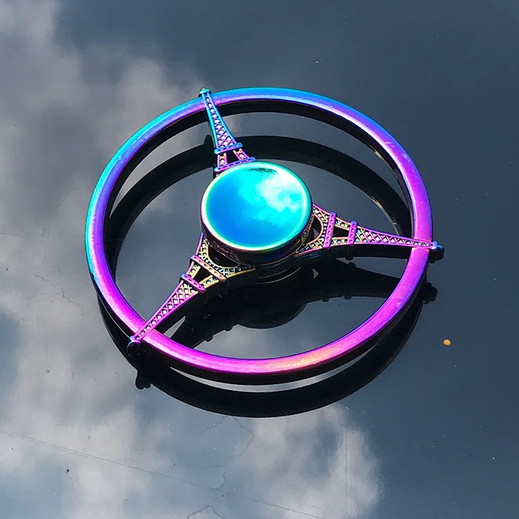 Rainbow Fidget Metal Spinner - High Speed Colorful Hand Spinner for Stress Relief
