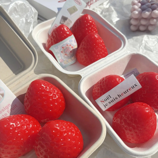 Strawberry Pinch Toy - Relaxed Fingertip Stress Relief Toy for Kids and Adults