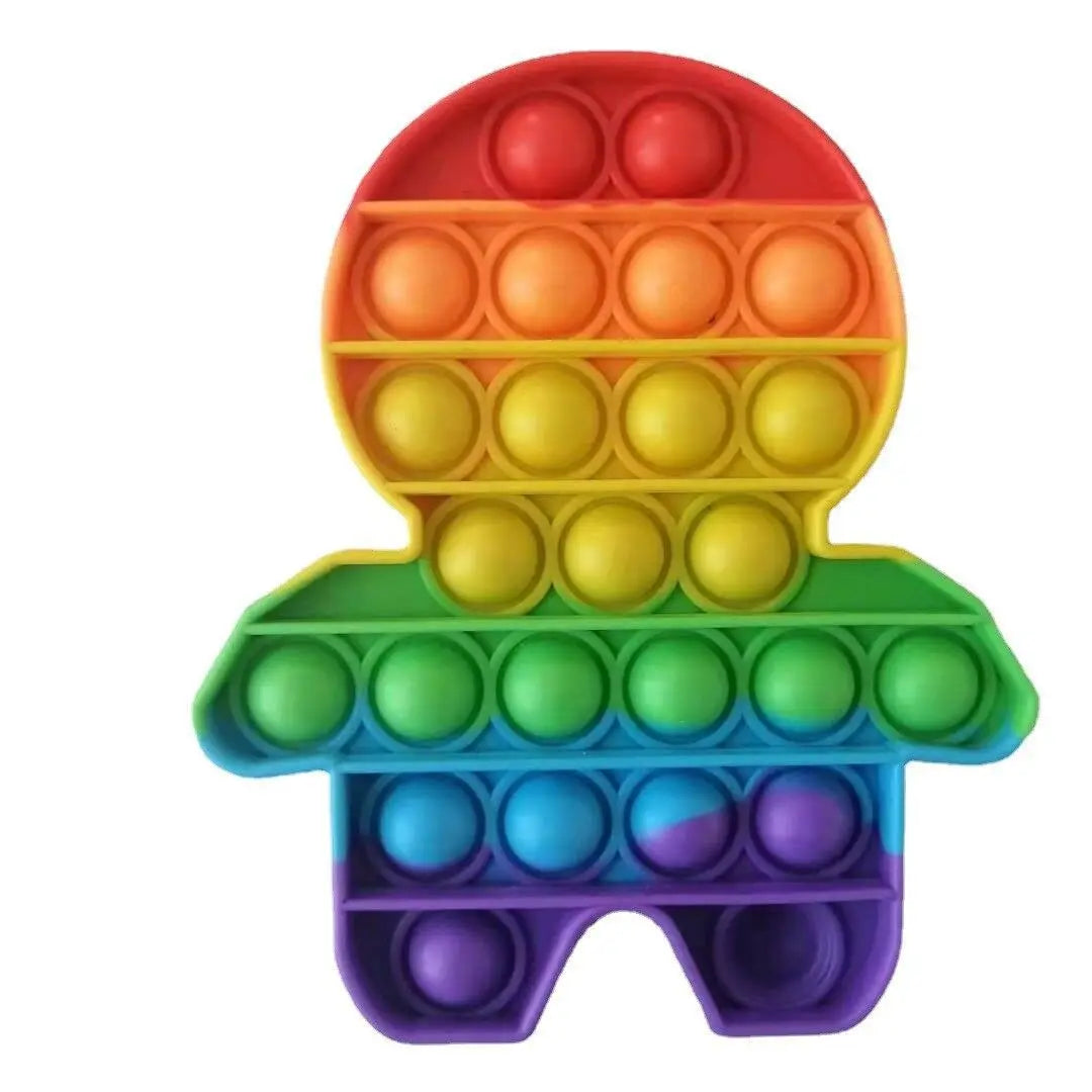 Sensory Toys Rainbow Dinosaur Fidget Toys - Stress Reliever for Kids