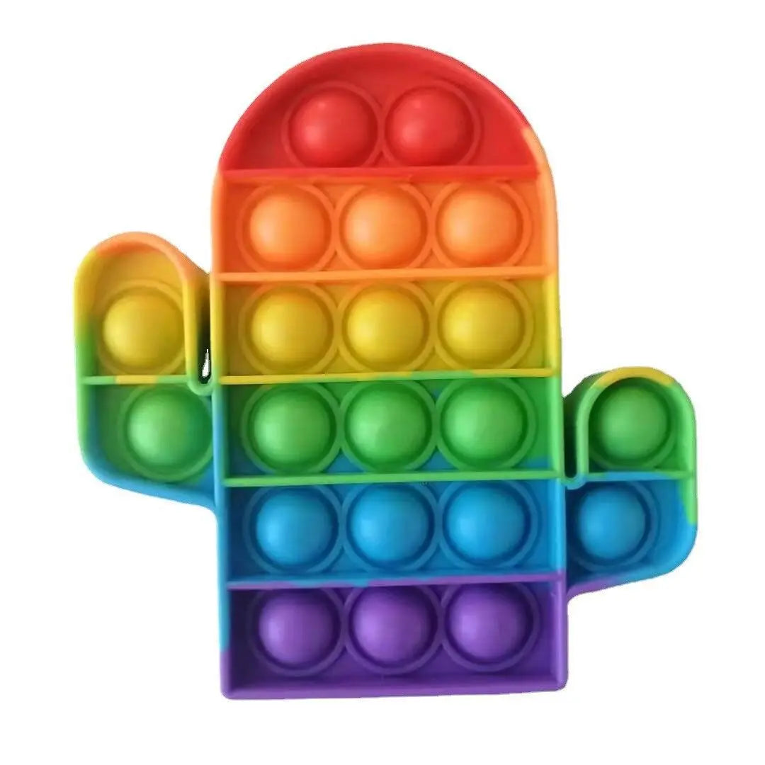 Sensory Toys Rainbow Dinosaur Fidget Toys - Stress Reliever for Kids