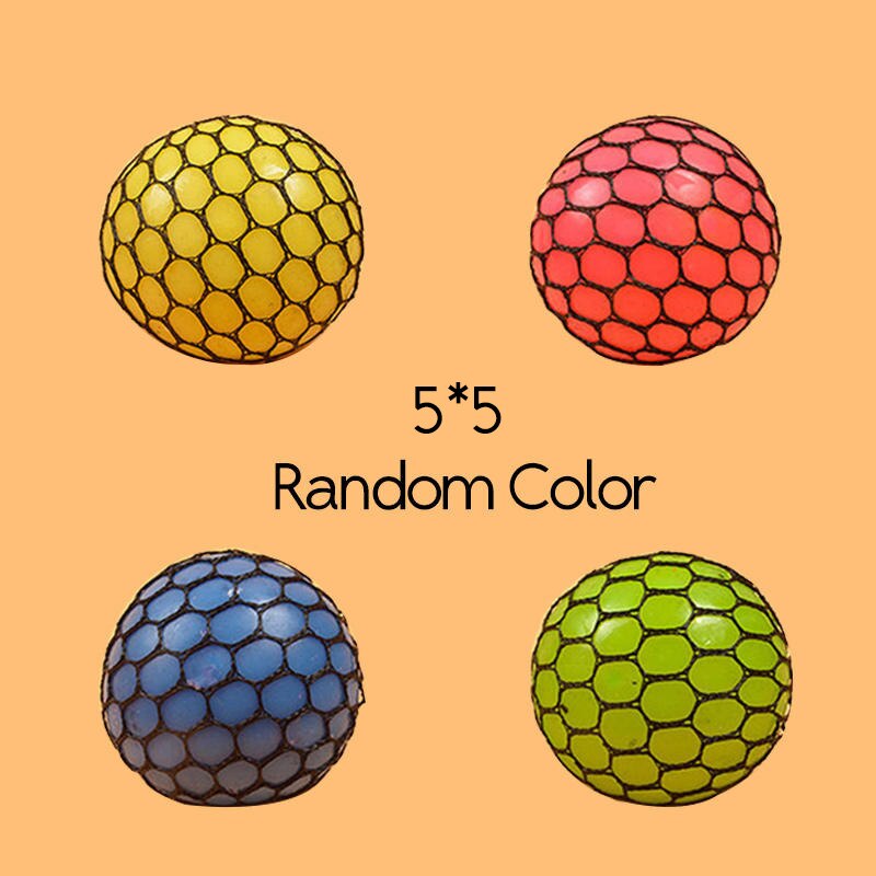 Colorful Grape Ball Antistress Toys - Squishy Squeeze Relief for Kids and Adults