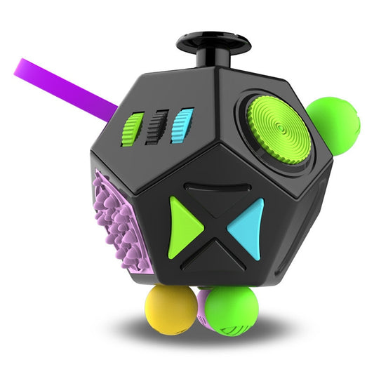 12-Sided EDC Hand Fidget Stress Relief Toy for Autism ADHD Anxiety