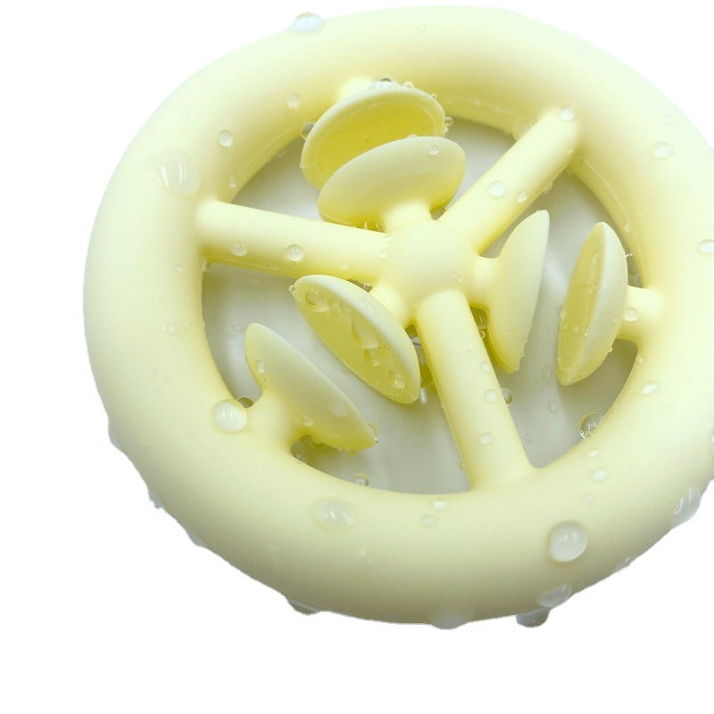 Squeezing Grip Ring Rehabilitation Training Decompression Suction Cup Toy - Silicone Grip