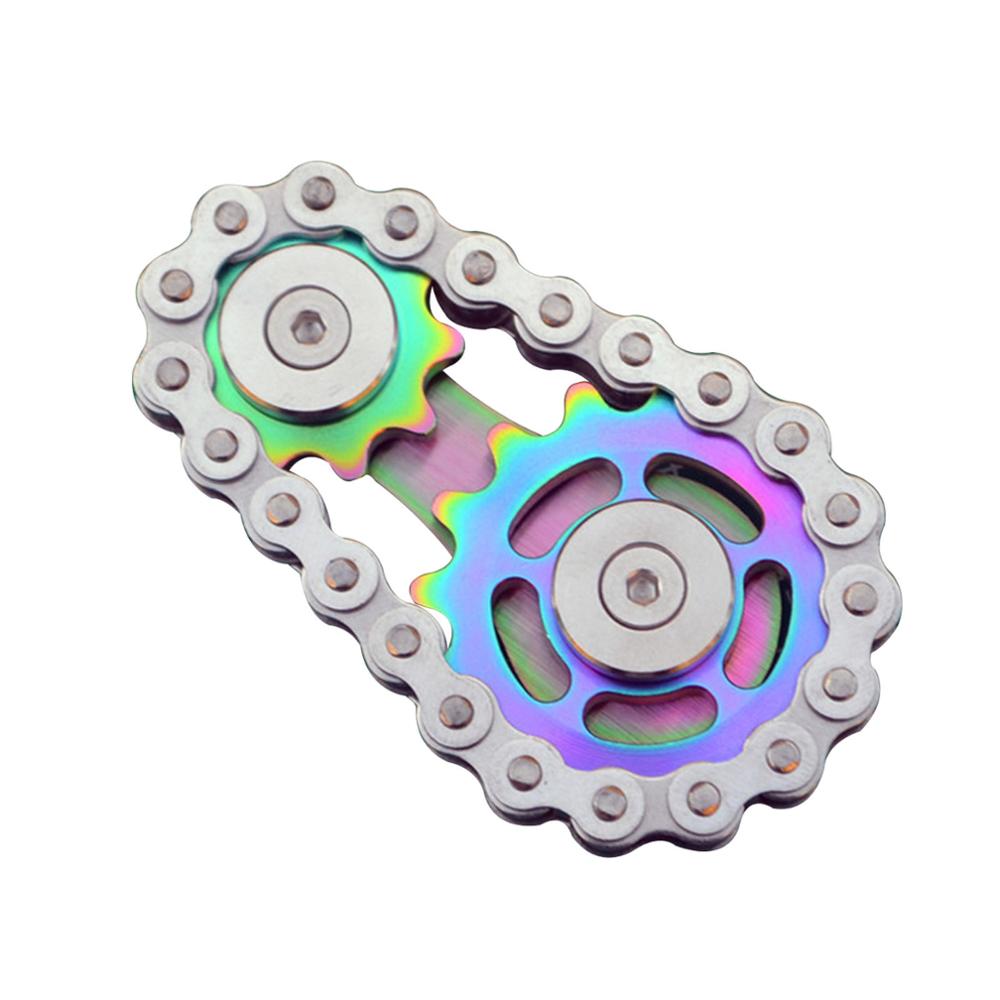 Fingertip Toys Gyro Sprocket Flywheel Fidget Spinner - Perfect Stress Relief and Focus Toy