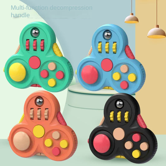 Fidget Pad Stress Relief Handheld Gyroscope Magic Cube Game Controller Finger Toy