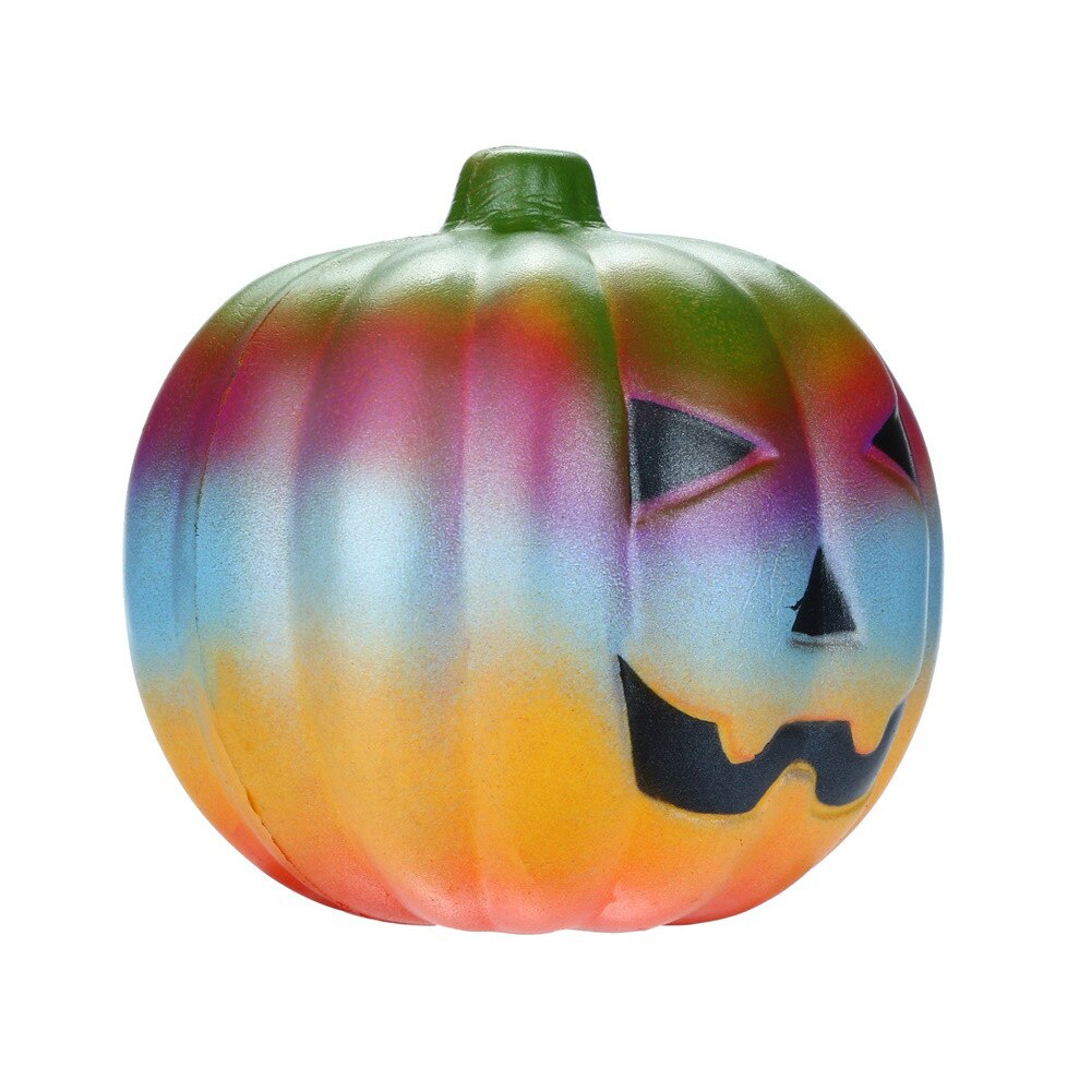 Rainbow Pumpkin Slow Rising Scented Stress Relief Toy - Perfect for Halloween