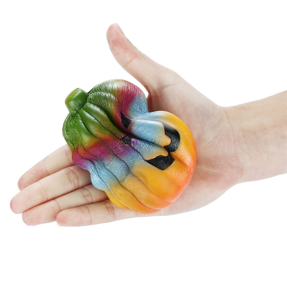 Rainbow Pumpkin Slow Rising Scented Stress Relief Toy - Perfect for Halloween