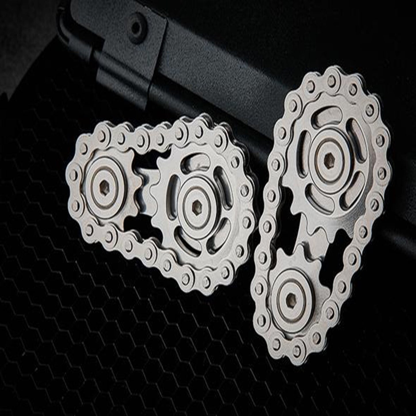 Fingertip Toys Gyro Sprocket Flywheel Fidget Spinner - Perfect Stress Relief and Focus Toy