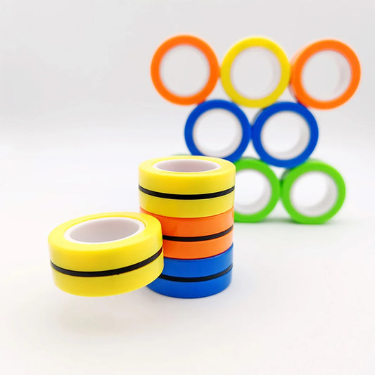 3pcs New Anti-Stress Magnetic Magic Rings Unzip Toys