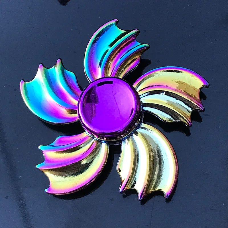 Rainbow Fidget Metal Spinner - High Speed Colorful Hand Spinner for Stress Relief