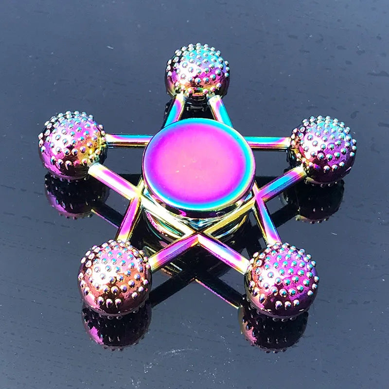 Rainbow Fidget Metal Spinner - High Speed Colorful Hand Spinner for Stress Relief