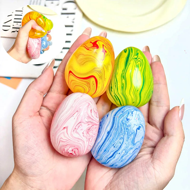 Egg Shaped Sugar Ball Stress Relief Squeeze Toy