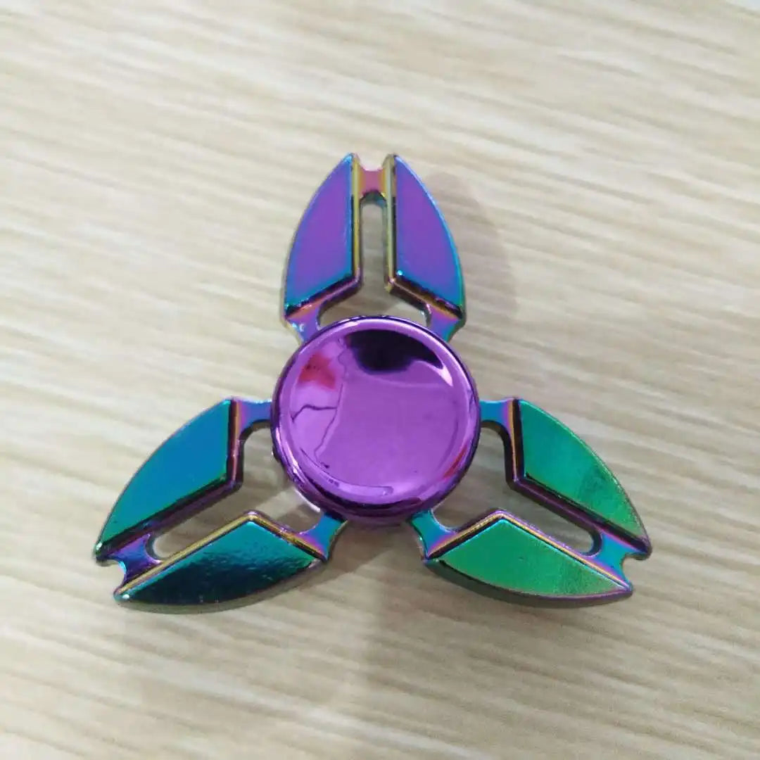 Rainbow Fidget Metal Spinner - High Speed Colorful Hand Spinner for Stress Relief