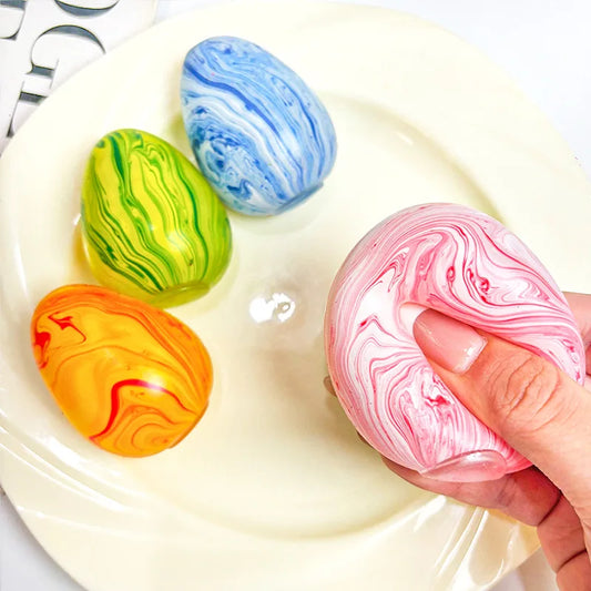 Egg Shaped Sugar Ball Stress Relief Squeeze Toy