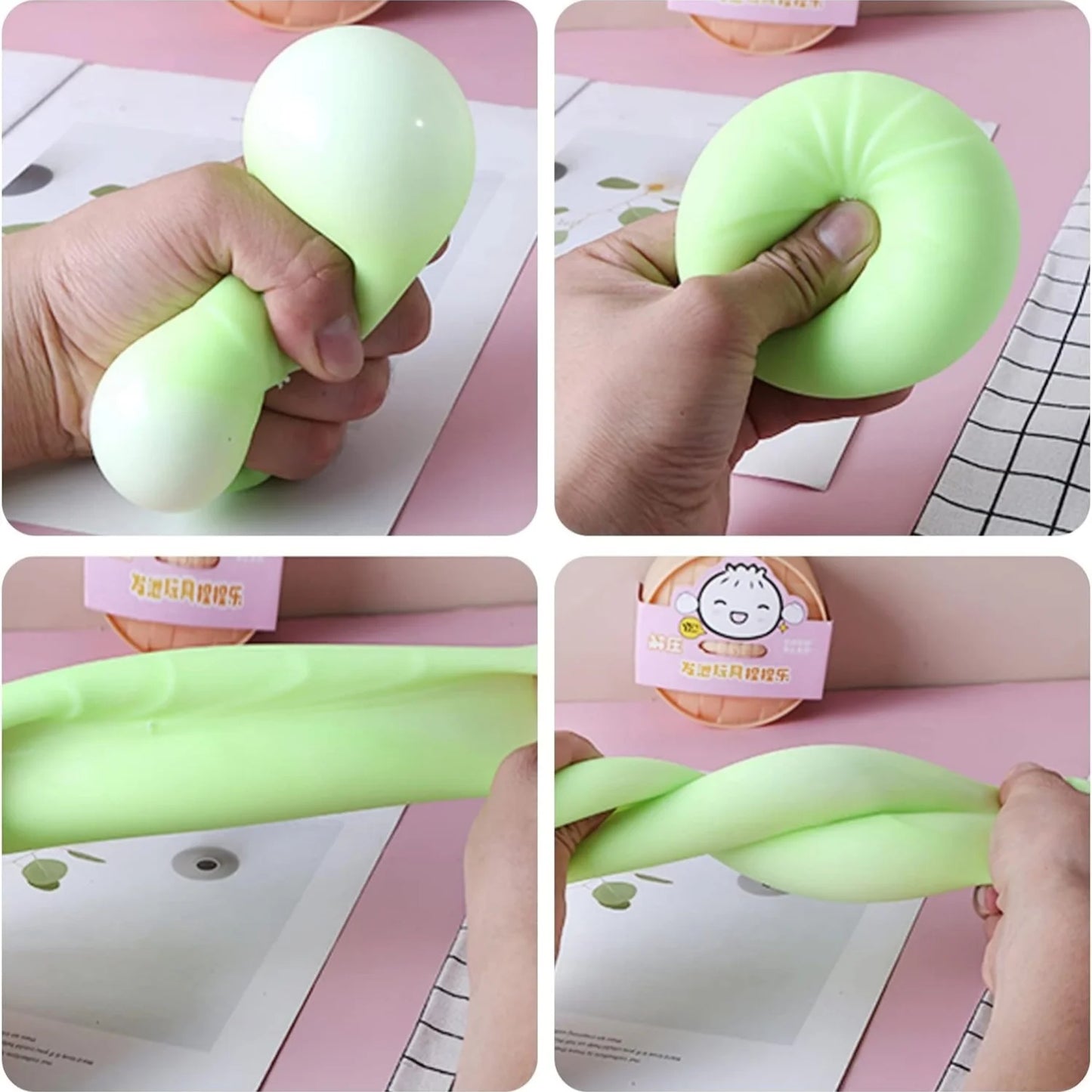 Colorful Dumpling Squishy Stress Balls