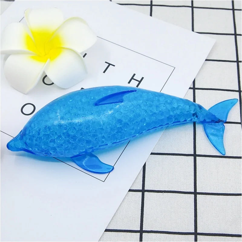 Squishy Shark & Dolphin Stress Balls - Fun Fidget & Anxiety Relief Toys