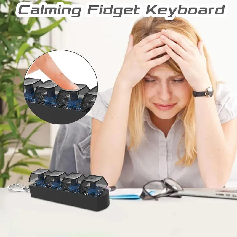 4 Keys Finger Button Anti-stress Mechanical Keyboard Keycaps