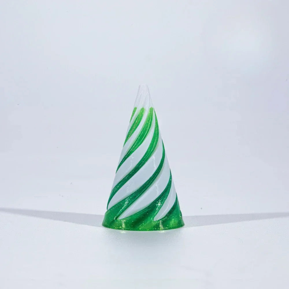 3D Printed Spiral Cone Fidget Toy — Pyramid Passthrough