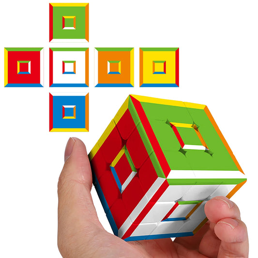Magic Cube 3x3x3 Quick Twist UV Printed Colorful Stress-Relieving Puzzle Smooth Professional Speed Game