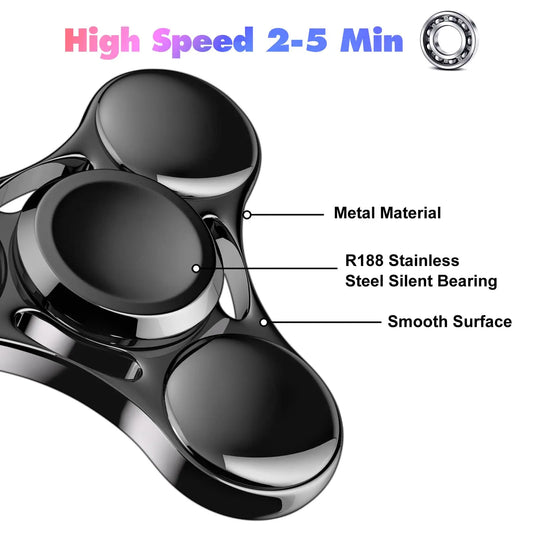 Rainbow Fidget Spinner Toys - UFO Handheld Finger Spinners for Kids and Adults