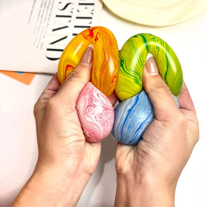 Egg Shaped Sugar Ball Stress Relief Squeeze Toy