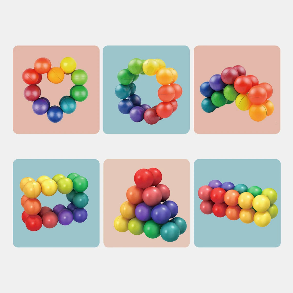 Sensory Fidget Toys - 3D Rotating Educational Balls for Stress & Anxiety Relief