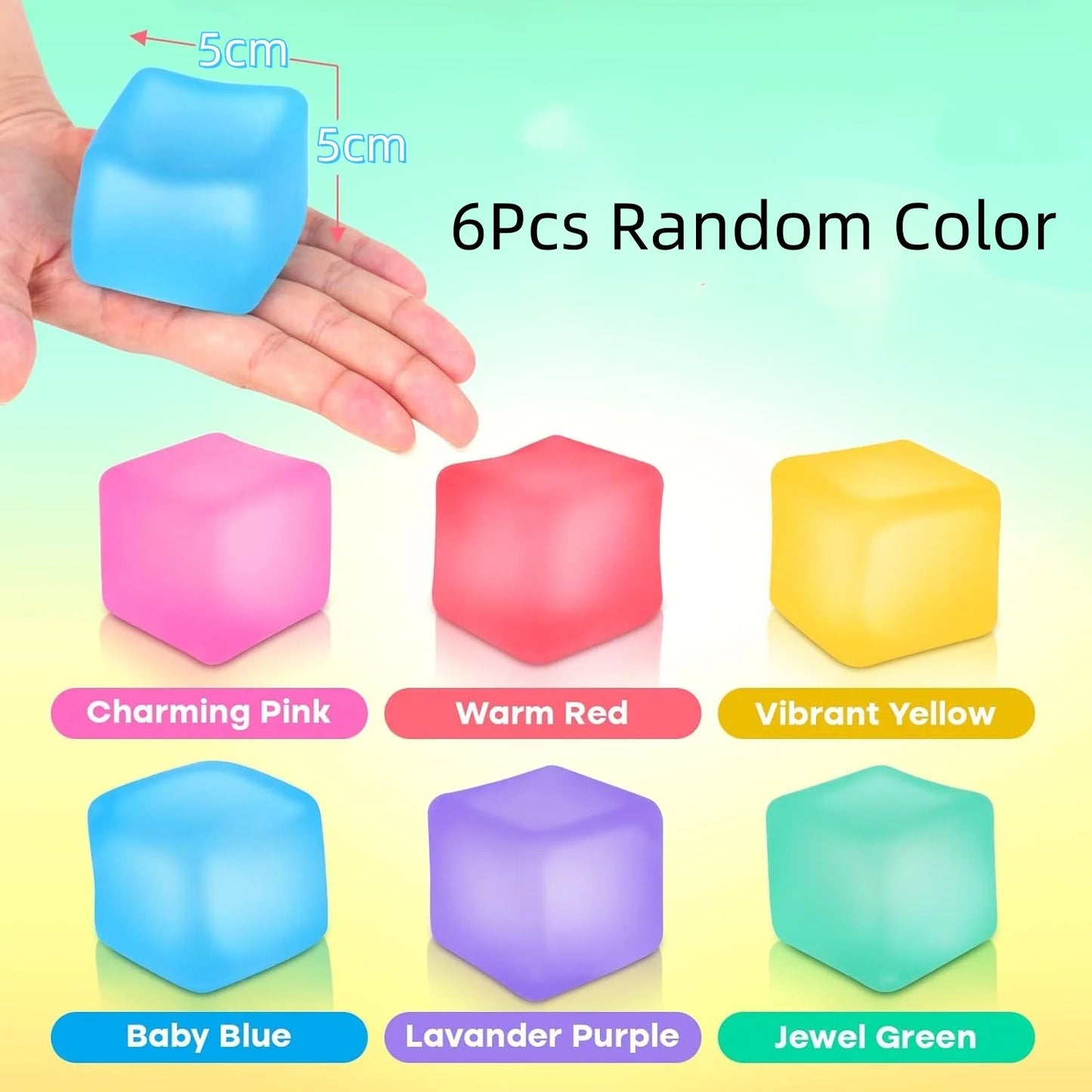 Squishy Stress Cube Fidget Toys