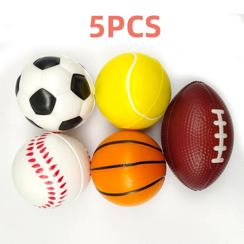 5 PCS Elastic Sponge Stress Balls