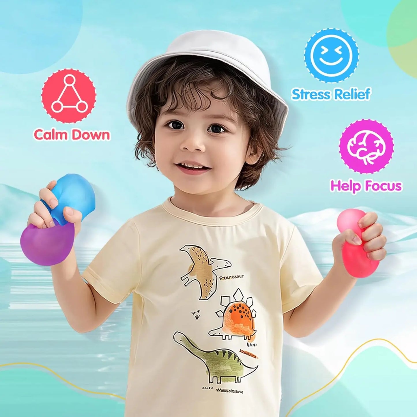 Squishy Stress Cube Fidget Toys