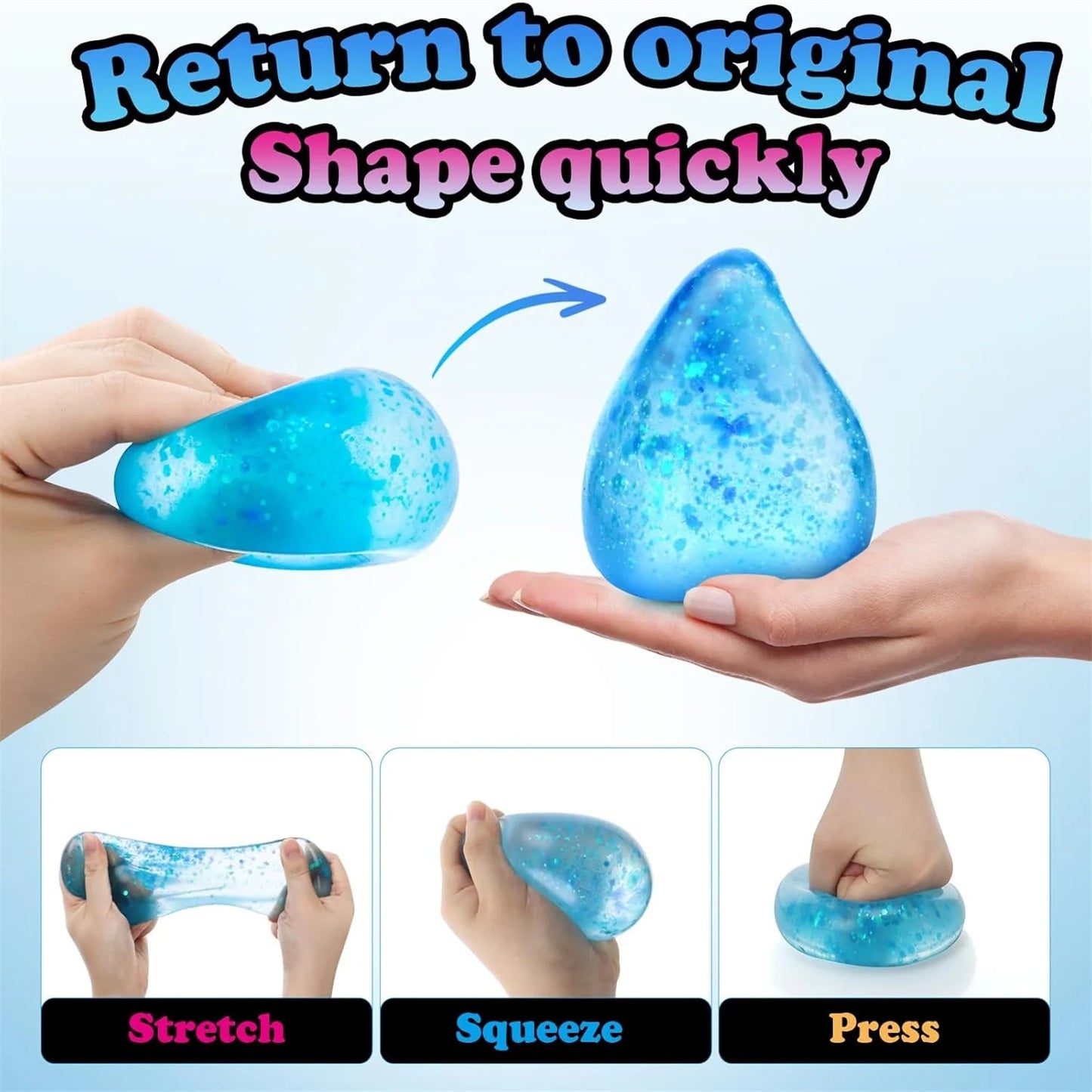 Ice Squishy Drop Malt Sugar Balls Fidget Stress Toy